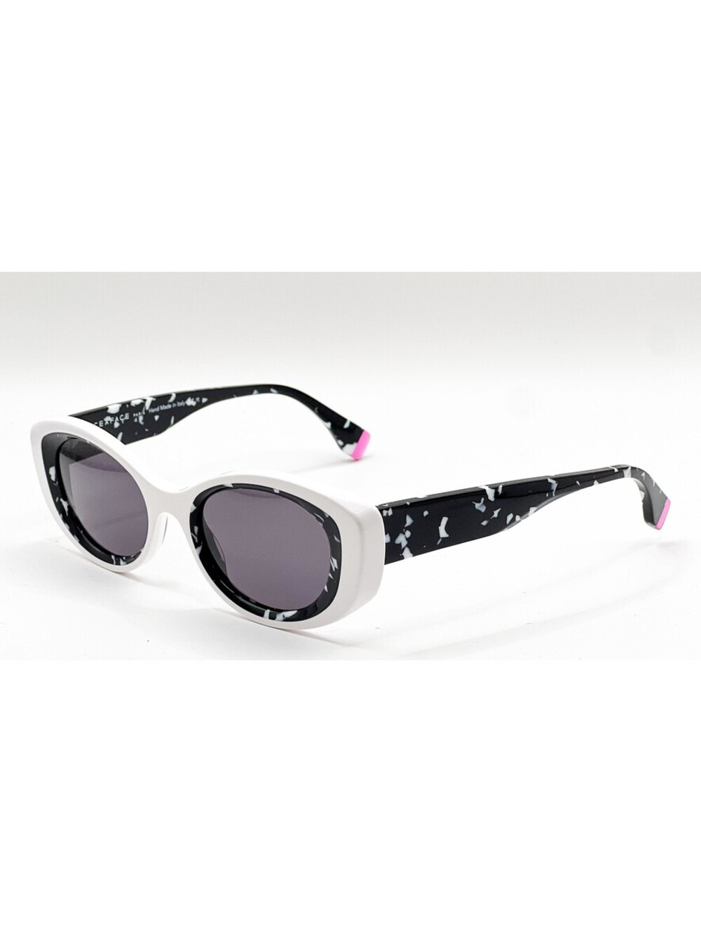 Face A Face Clone 1 012 White Black Rectangle Authentic Sunglasses 51-20
